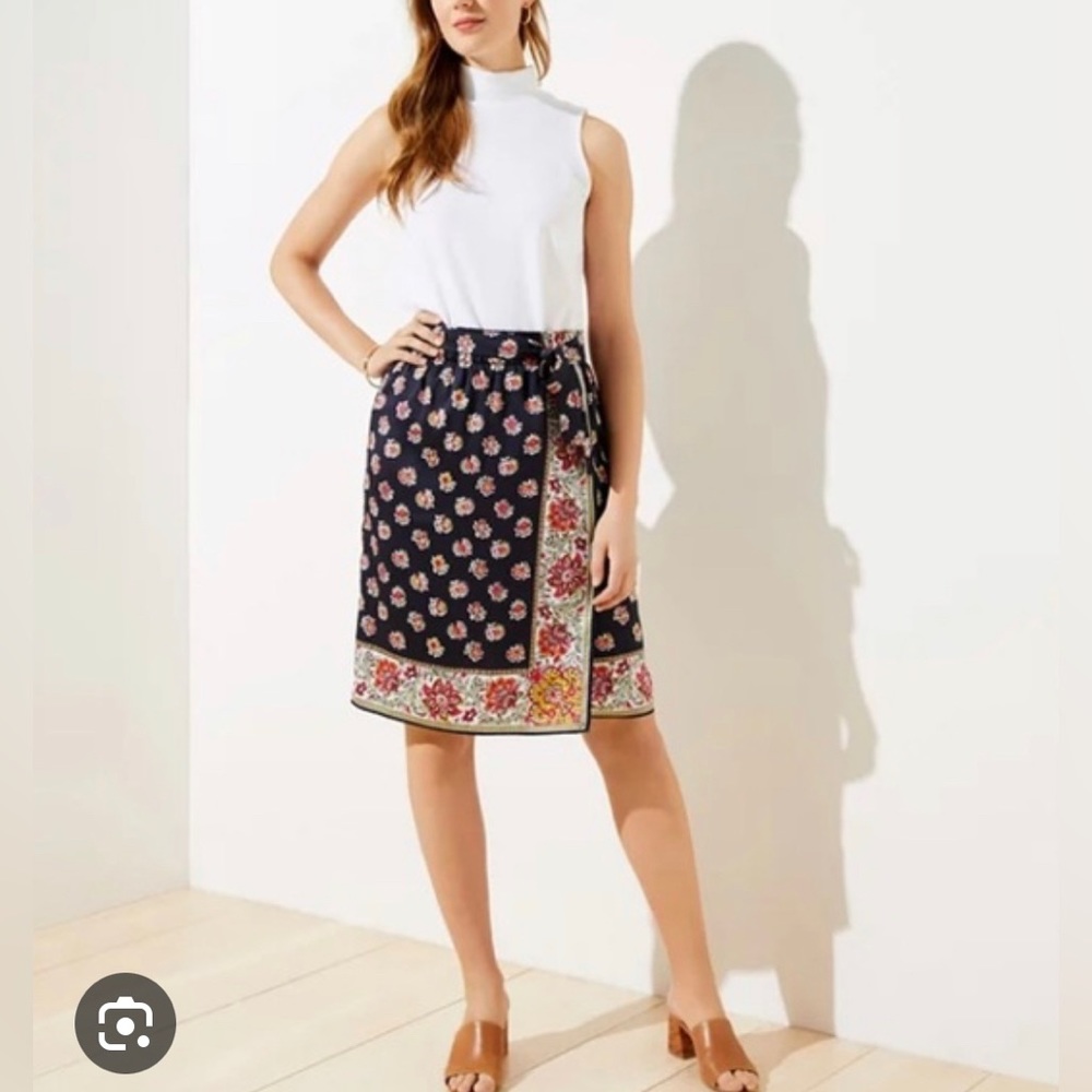 NWT Loft Bloom Wrap Skirt